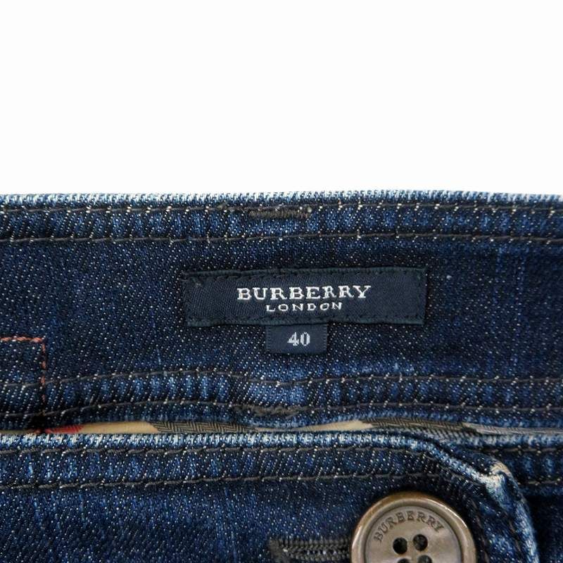 バーバリー ロンドン BURBERRY LONDON デニムスカート 台形スカート