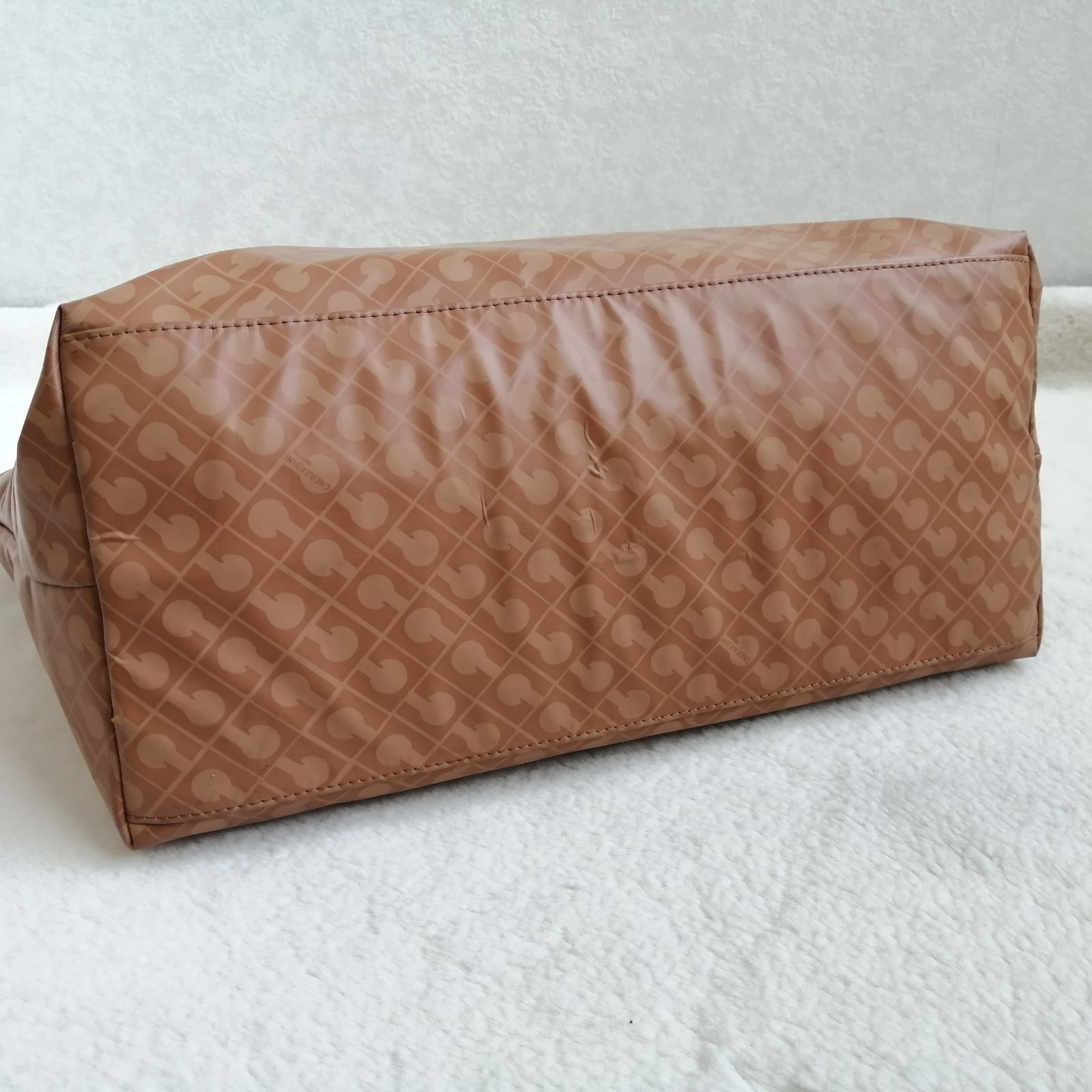 ゲラルディーニ トートバッグ 総柄 ハンドバッグ PVC ソフティ