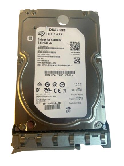 1年保証 再生品 Cisco UCS- 4 TB 7.2 K SAS 12 Gbps 3.5 HDD Server Drive