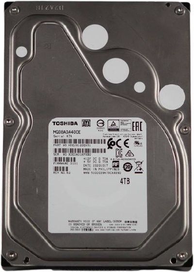 1年保証 再生品 Toshiba 4 TB 3.5 SATA 6 Gbps 7.2 K HDD Enterprise-Class Drive