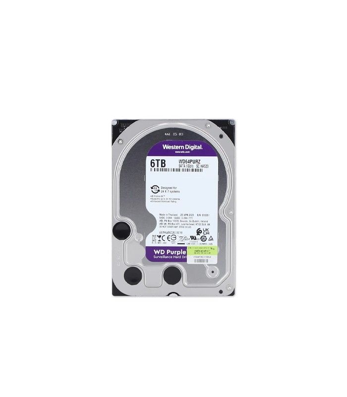 1年保証 再生品 6 TB 7 2 K SATA 3 5 HDD Western Digital Purple Surveillance Hard Drive