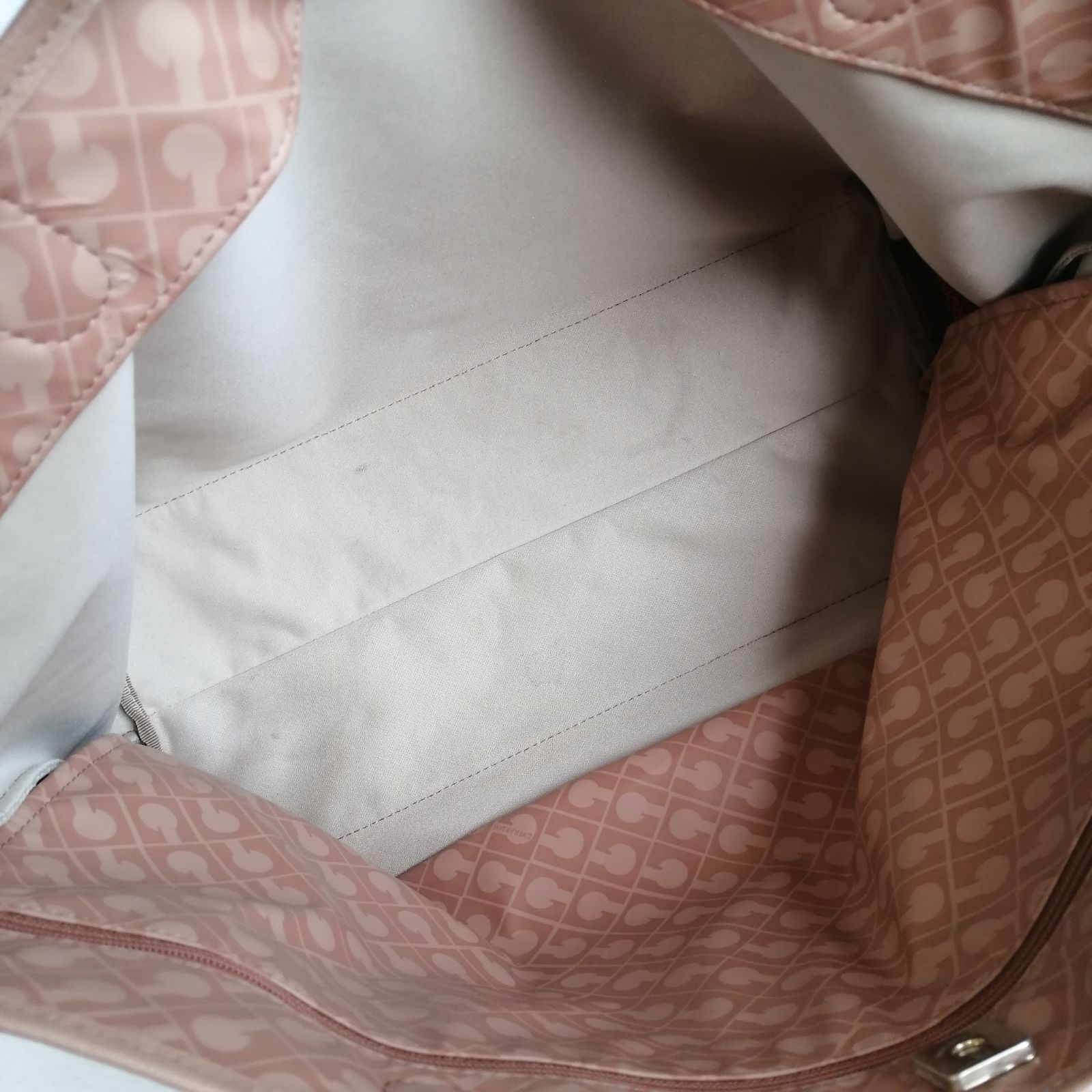 ゲラルディーニ トートバッグ 総柄 ハンドバッグ PVC ソフティ