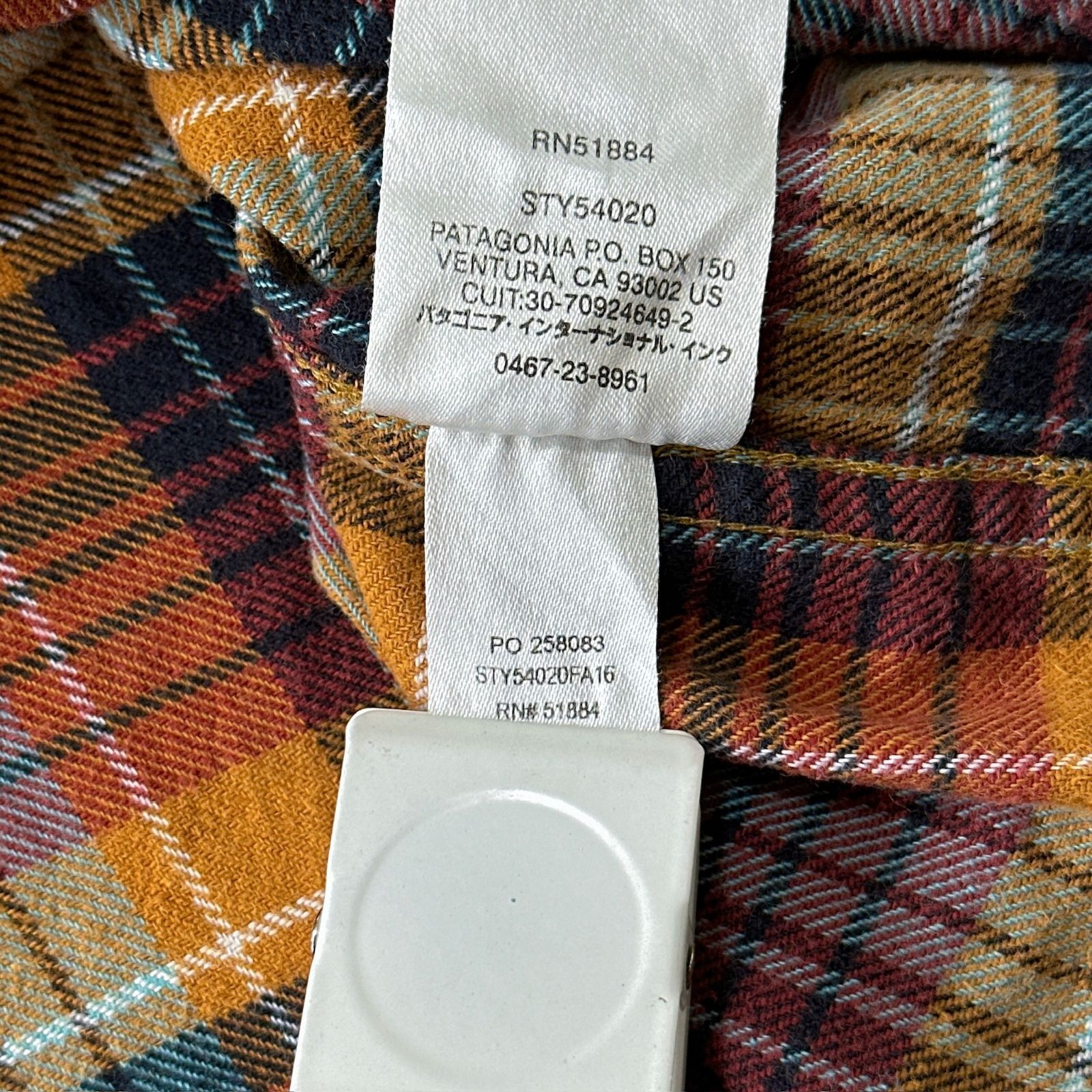 Patagonia オーガニックコットン チェックネルシャツ XL パタゴニア