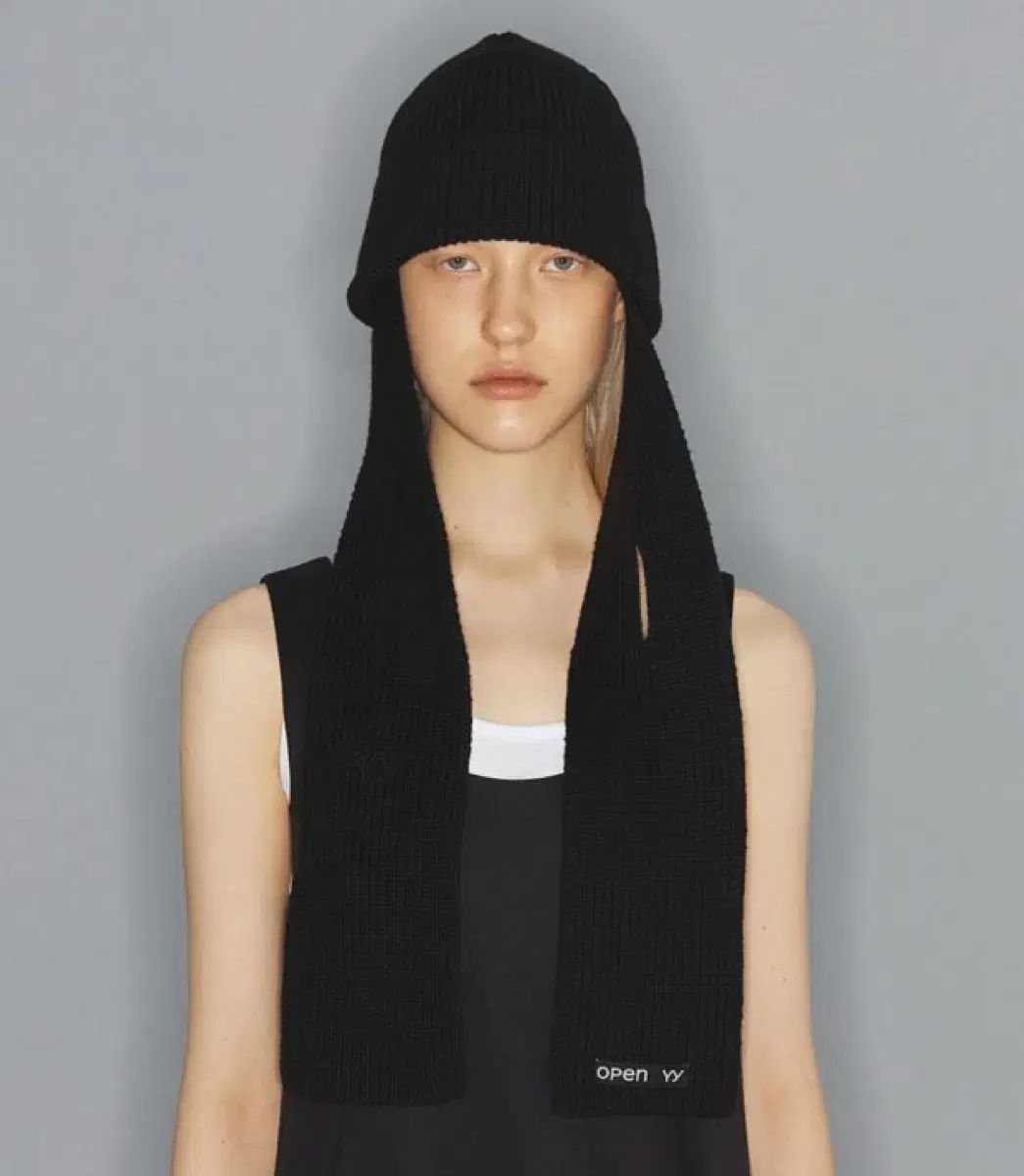 Open YY スカーフビーニー ブラック