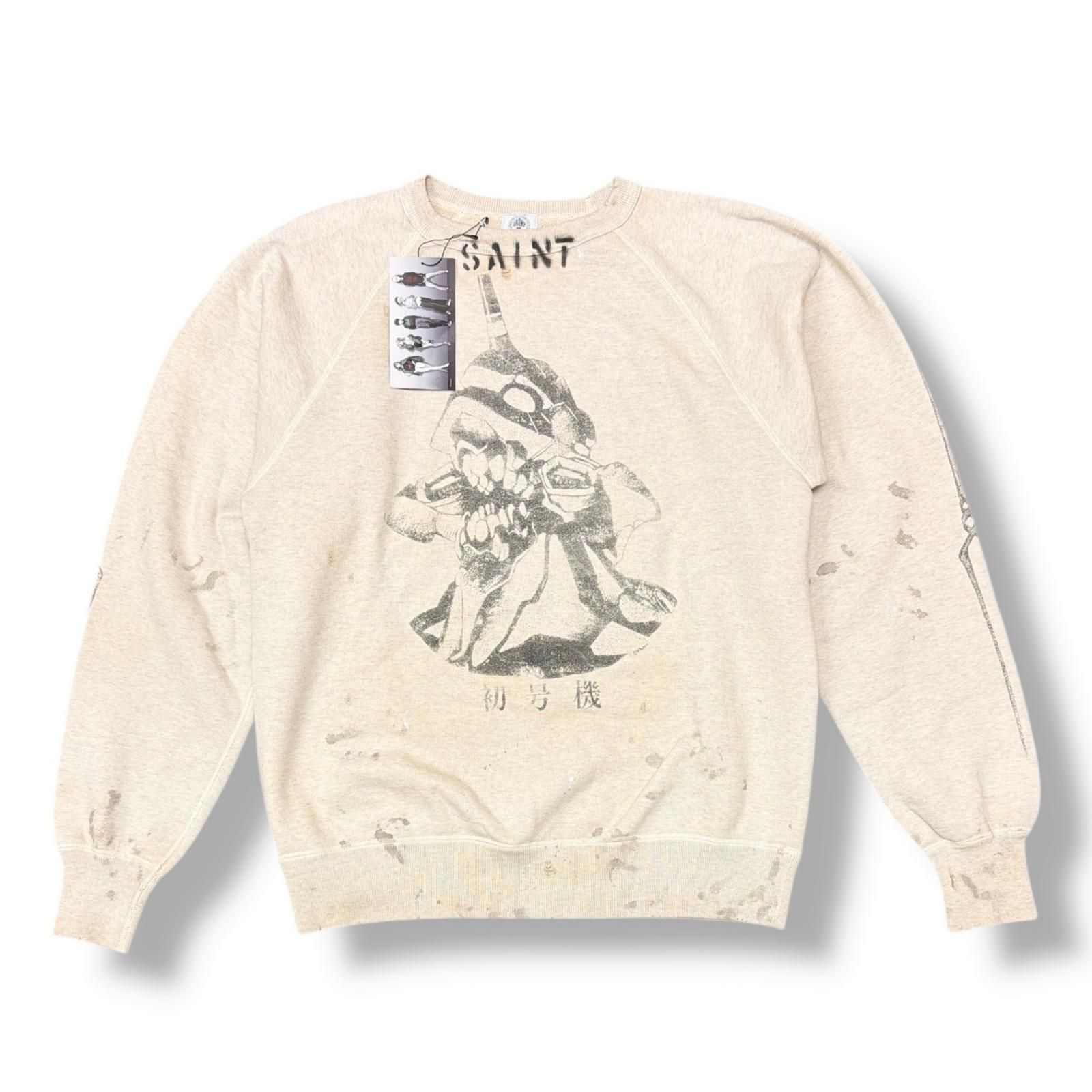 SAINT MICHAEL × EVANGELION 21AW SWT SH_EVANGELION クルーネック
