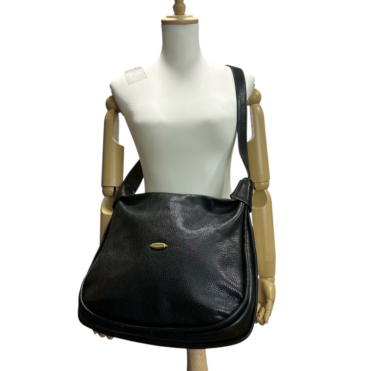 B4236】 a.testoni ア・テストーニ ショルダーバッグ メンズ 斜め掛け