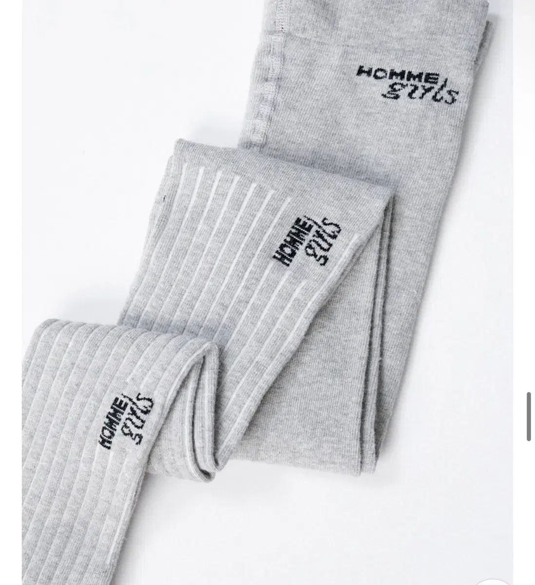 オムガールズ hgロゴ タイツ グレー L XL