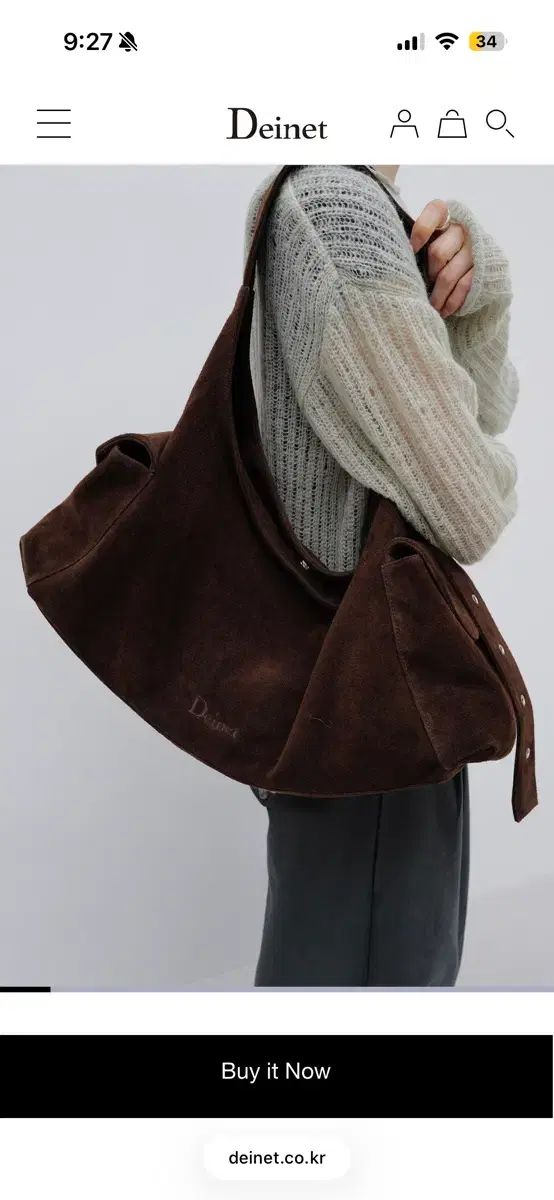 バックルバッグ ブラウン