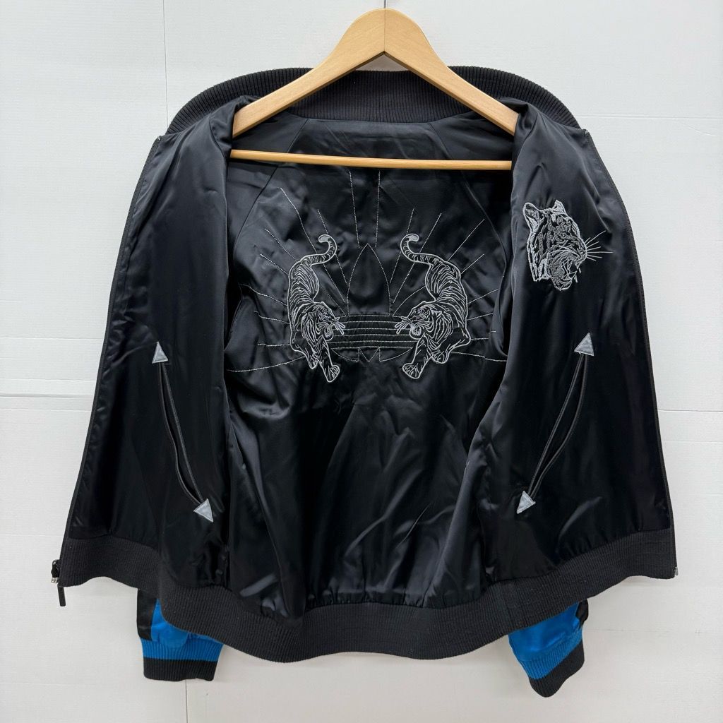 中古 アディダスオリジナルス スカジャン リバーシブル 虎刺繍 Z13975