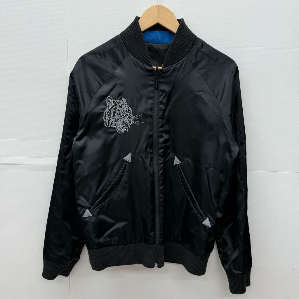 中古 アディダスオリジナルス スカジャン リバーシブル 虎刺繍 Z13975