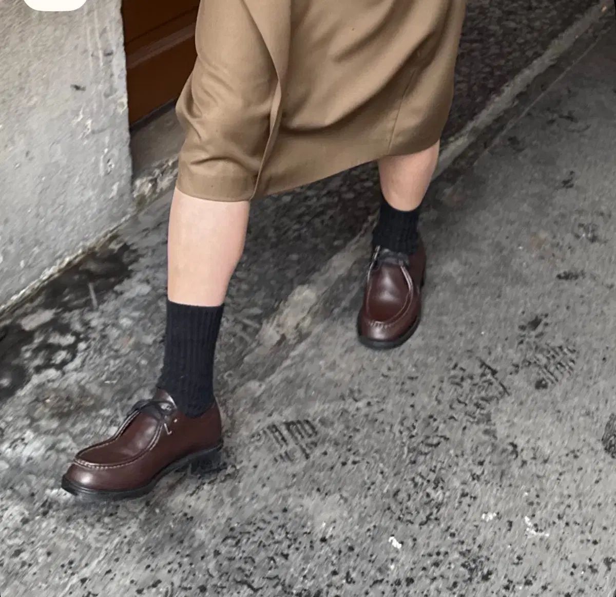 エートス BROWN TYROLEAN SHOES 新