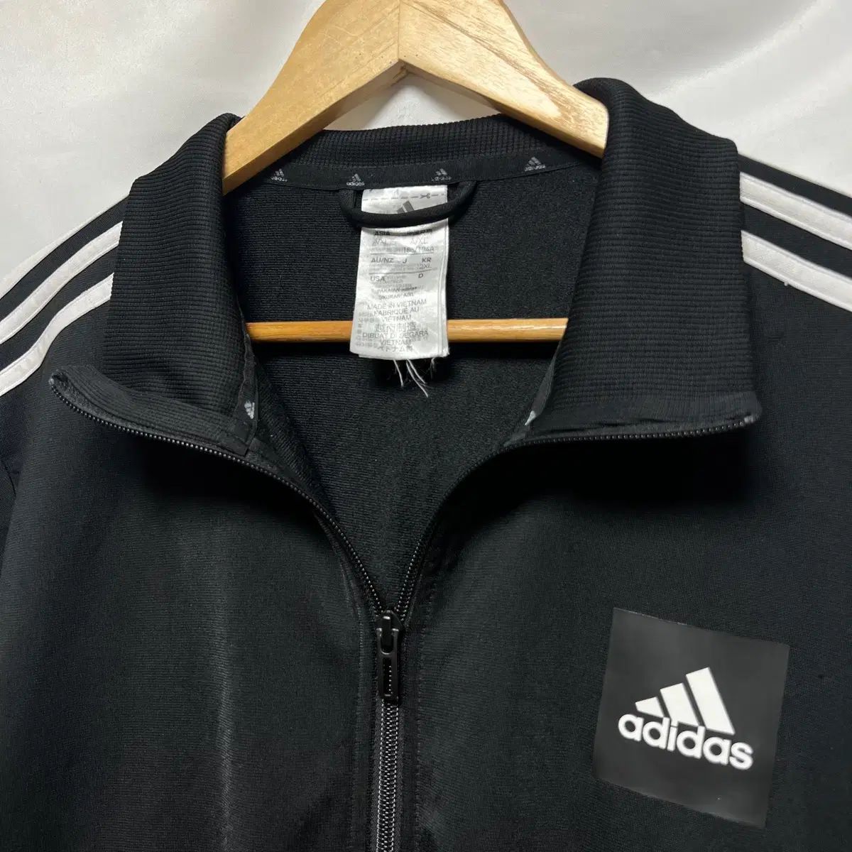 正規品/2XL adidas アディダス 3本線 ブラック トラックジャージ