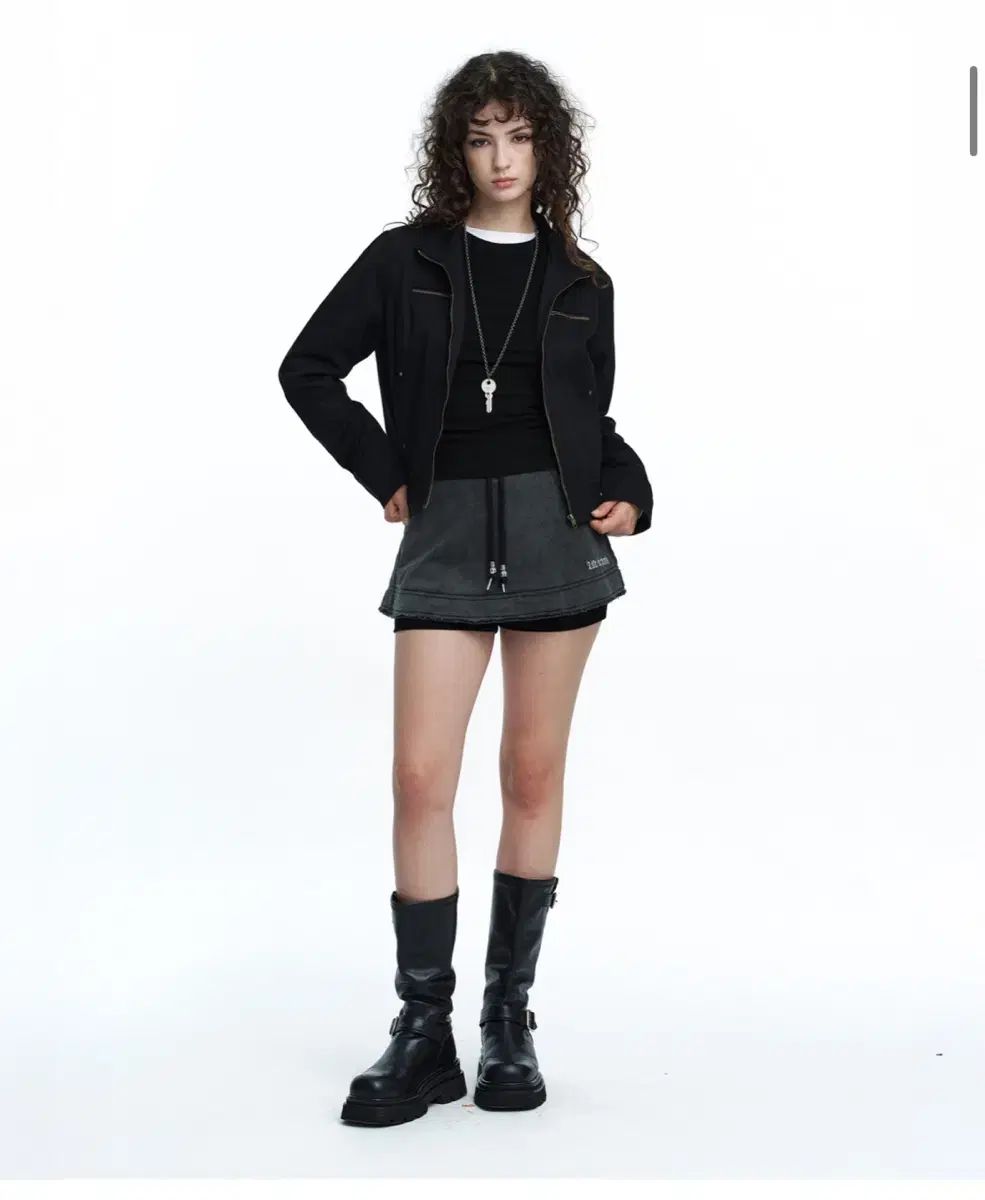 ラフネック ロー スティッチ パンツ スカート