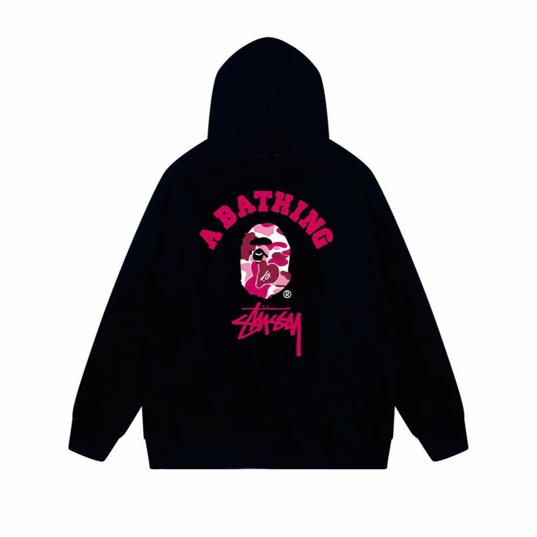 新品未使用】2025新作Stussy A BATHING APE ステューシー ジップ