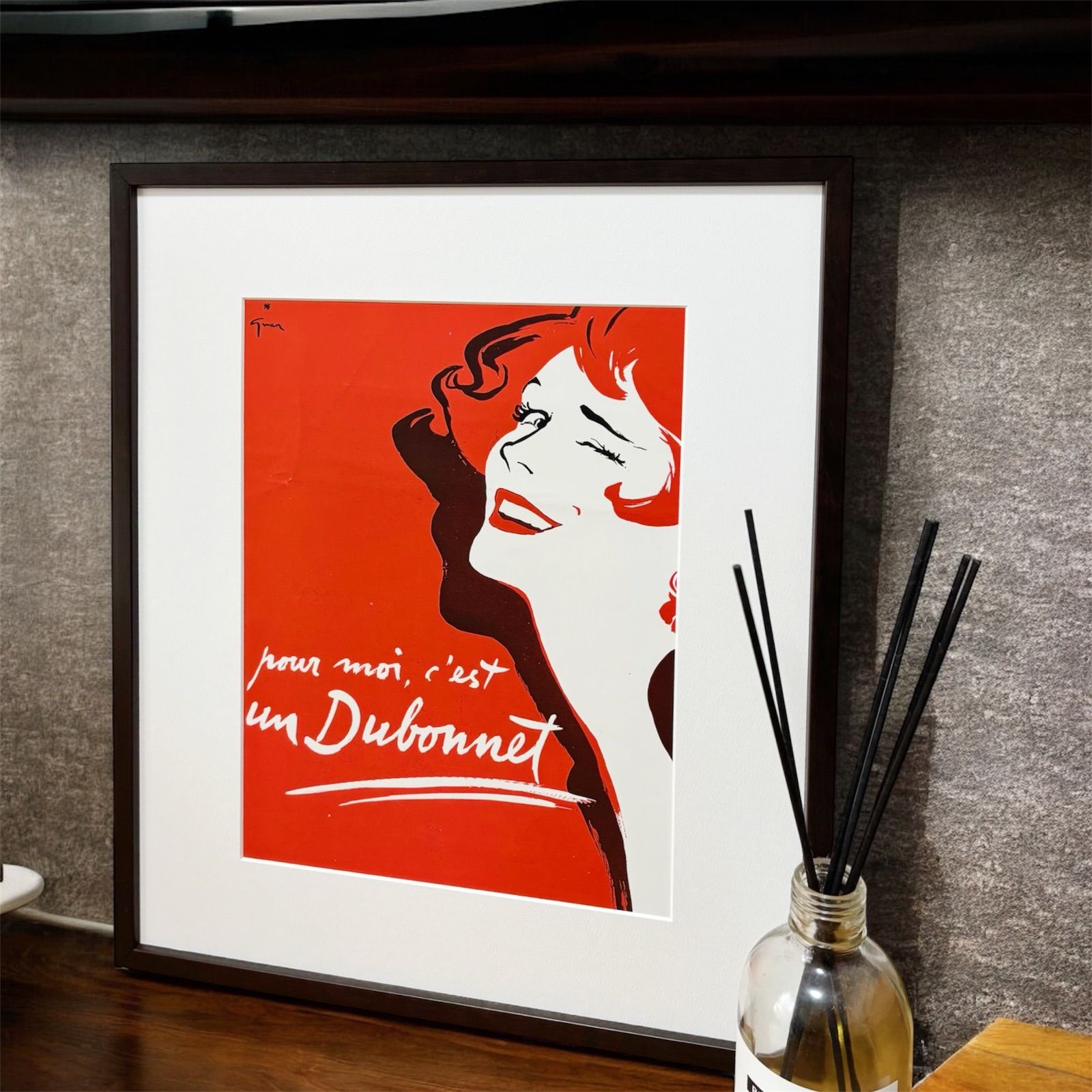 1954 広告＞Rene Gruau Dubonnet ルネ・グリュオ ポスター