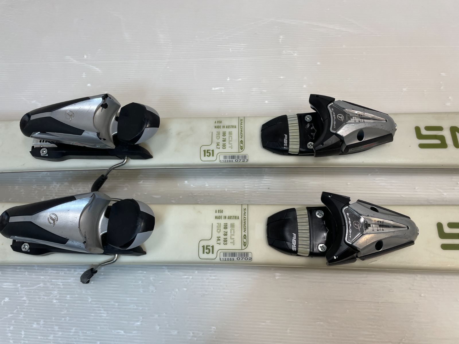 スキー Salomon 1080 TENEIGHTY FLYER 151 cm + TYROLIA SL100 ツイン