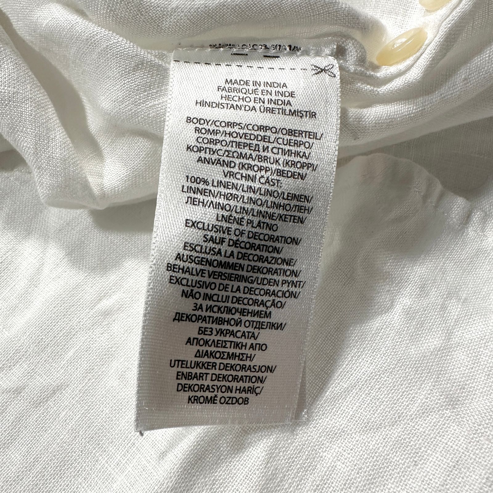 RALPH LAUREN ラルフローレン ボタンダウン リネンシャツ ホワイト 