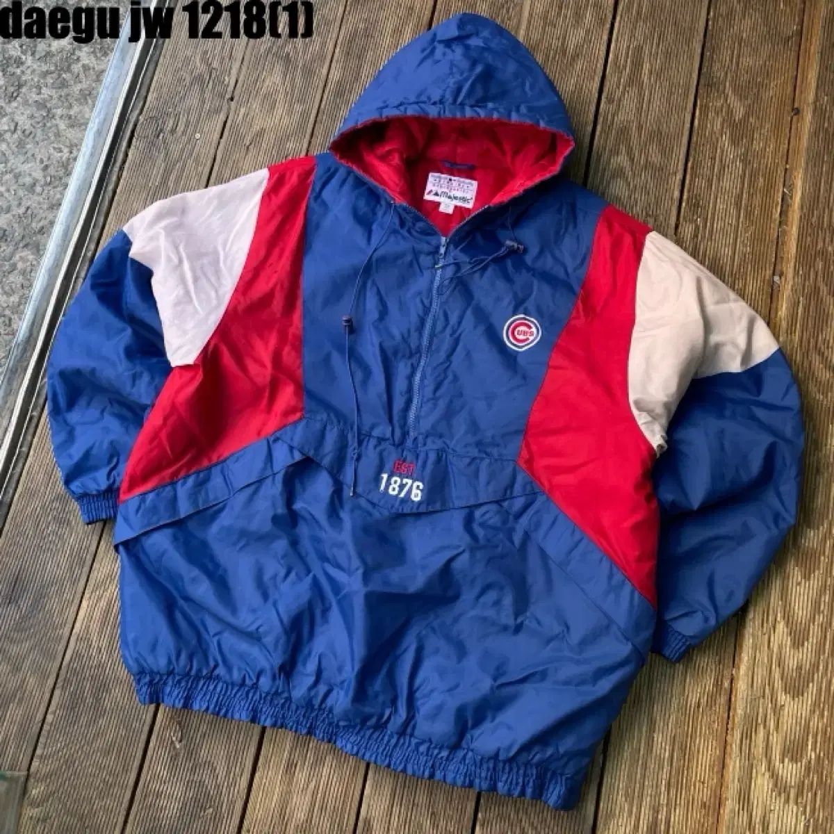 マジェスティック シカゴ カブス ウィンドブレーカー フーディー MLB 2 XL