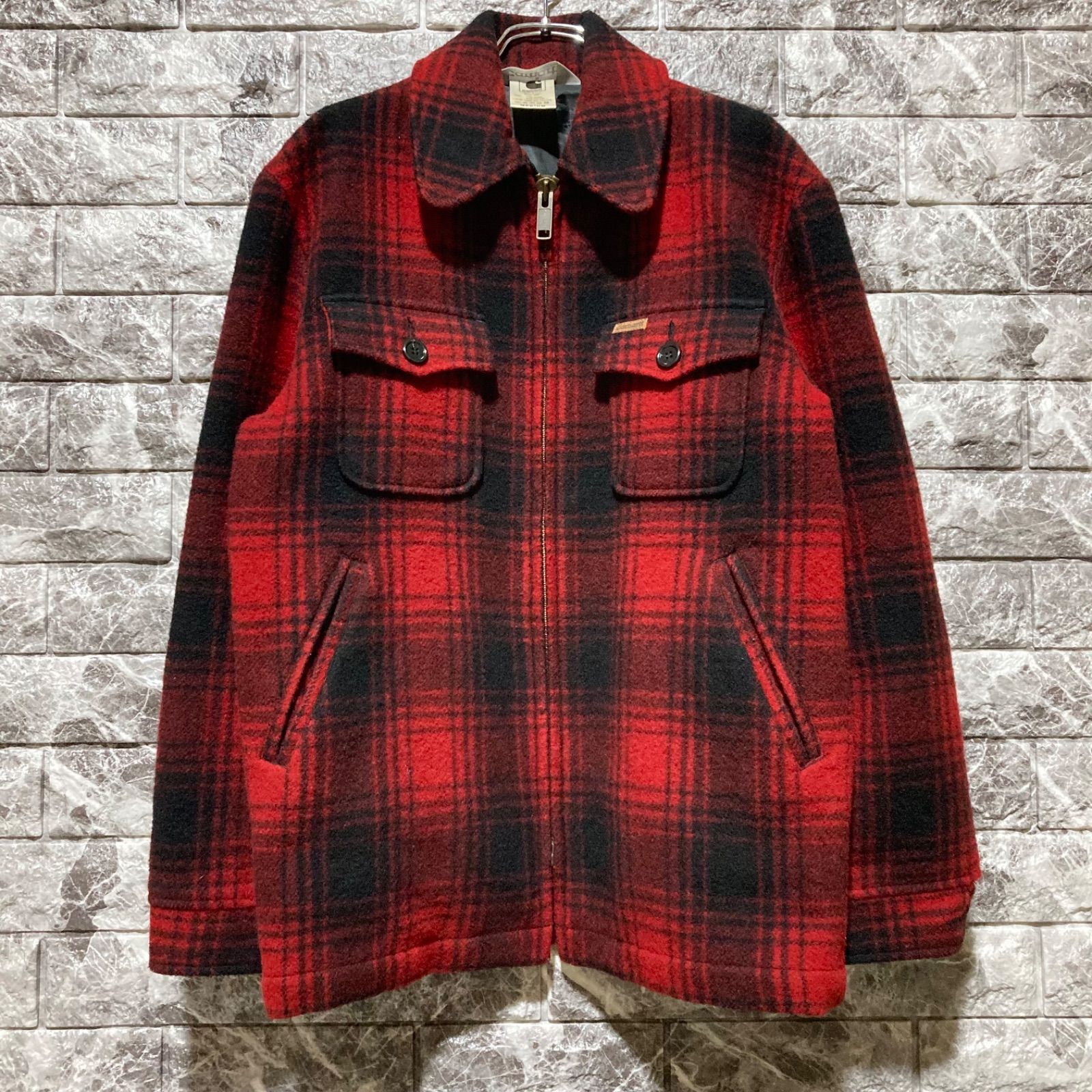 CARHARTT WOOL JACKET チェック ジャケット カーハート レッド
