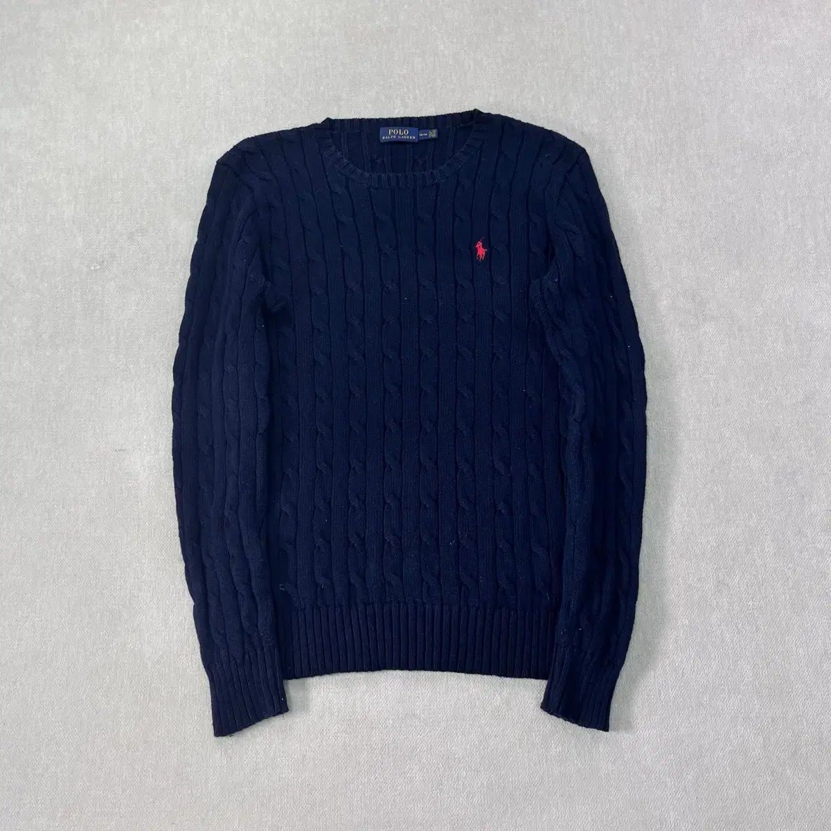 95 ポロラルフローレン ケーブル編み ネイビー 売れ筋 ニット POLO