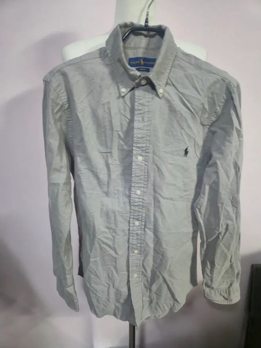 ポロ ラルフローレン シャツ Slim Fit グレー