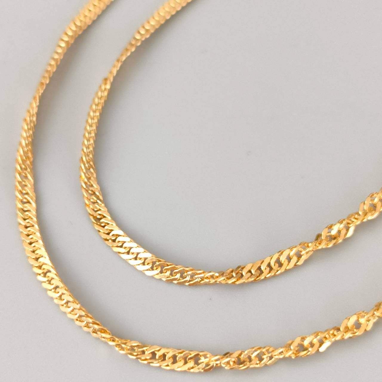 純金 K24 男女兼用 造幣局 スクリューネックレス 6.12g 40㎝ D994