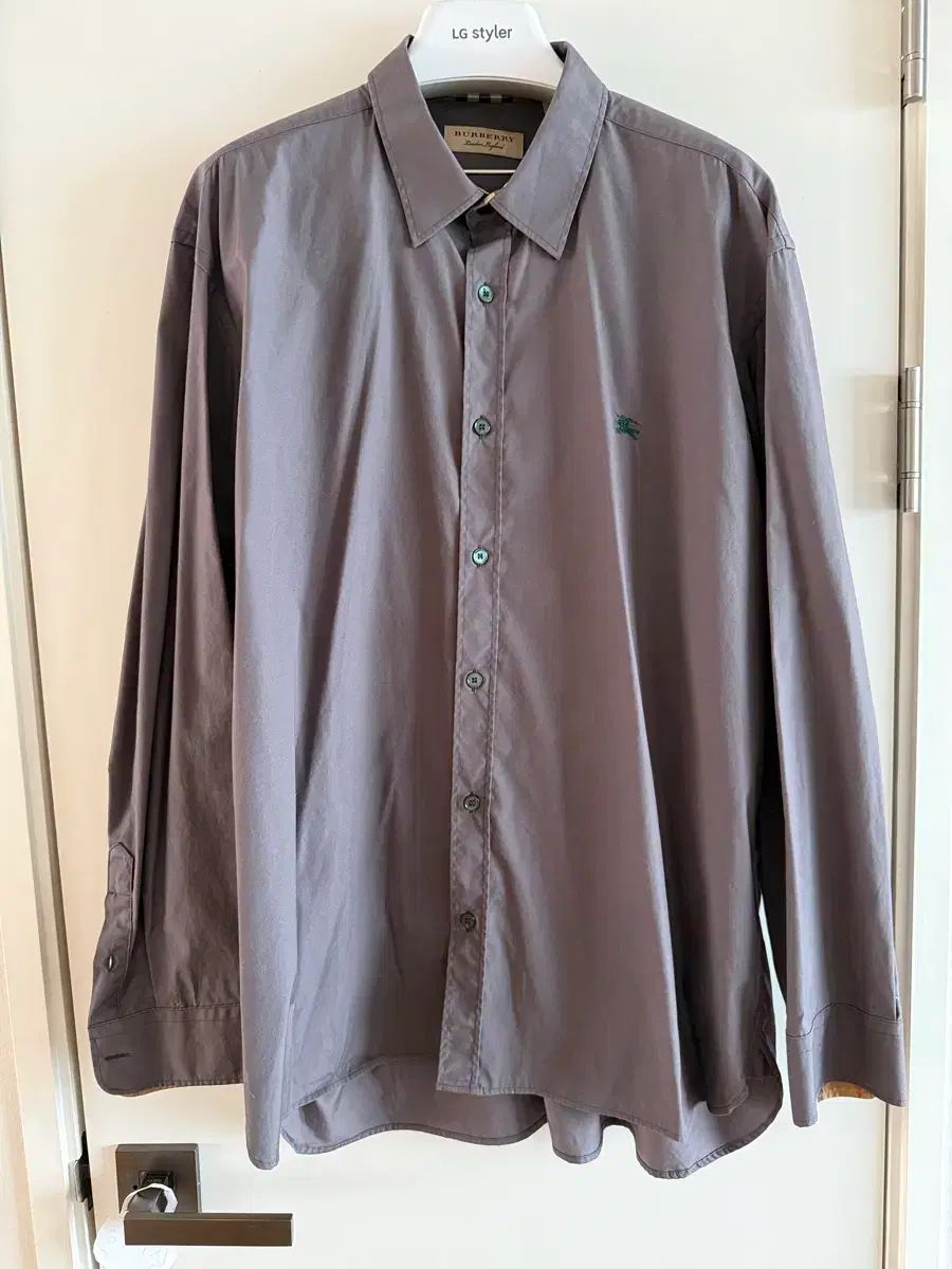 バーバリー メンズ シャツ XXXL グレー