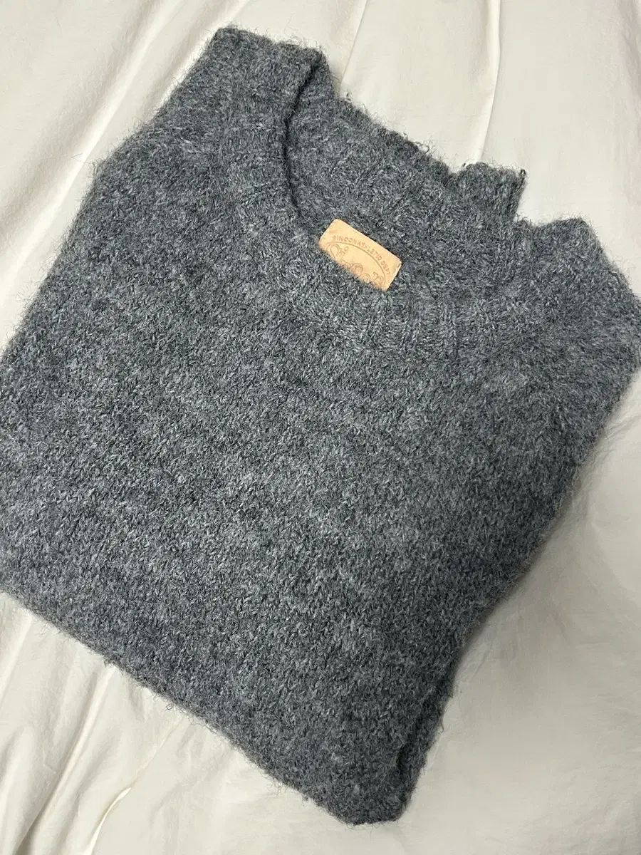 シヌーン Mixed Pullover Knit - Melange Grey - メルカリ