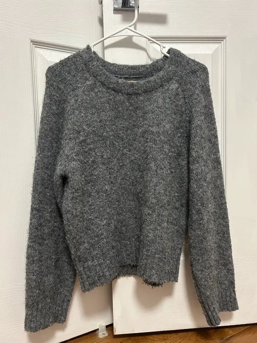 シヌーン Mixed Pullover Knit - Melange Grey - メルカリ