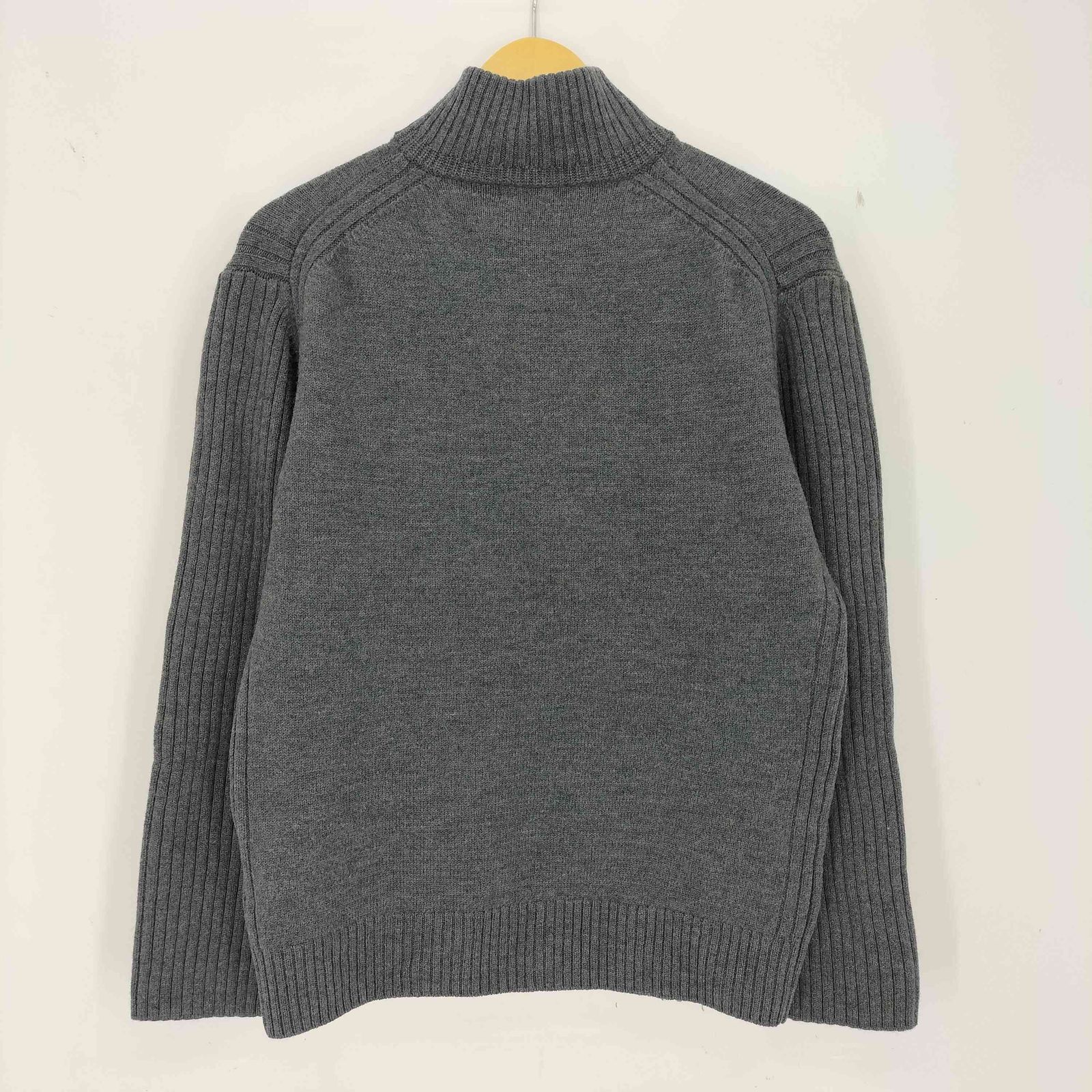 バーバリーブラックレーベル BURBERRY BLACK LABEL ロゴ刺繍 ウール 袖