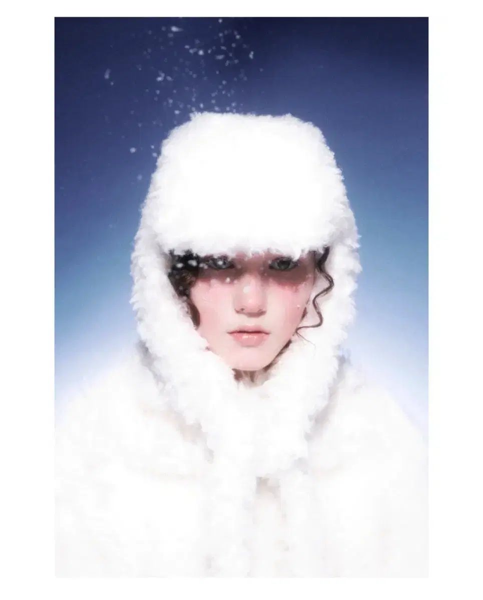 ポエジダム knok イヤーフラップハット ファー クリーム ニット帽