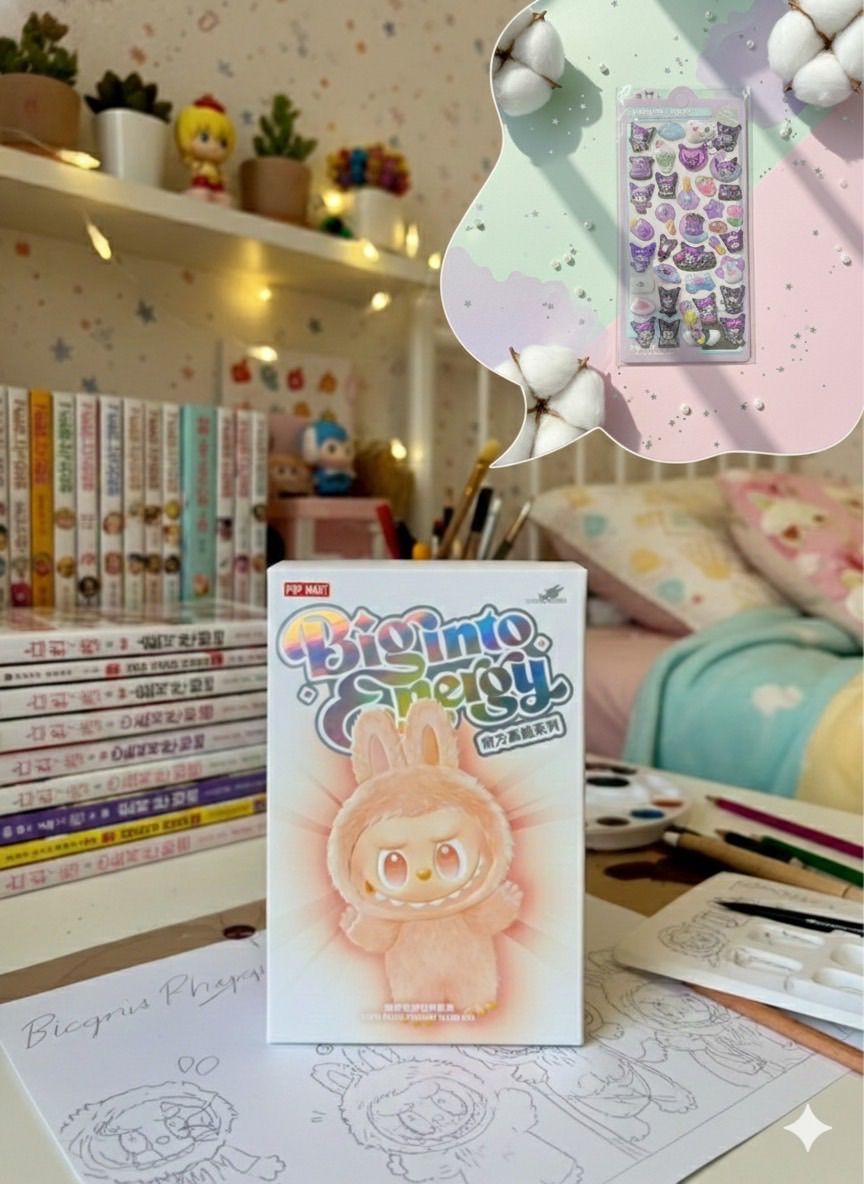 ⭐️おまけシール付き【正規品未開封】ラブブ Labubu Big into Energy