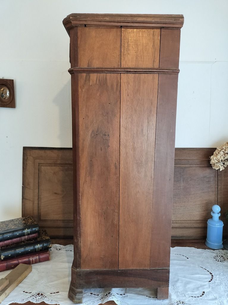 フランス アンティーク 木製 大理石 ナイトテーブル キャビネット 家具