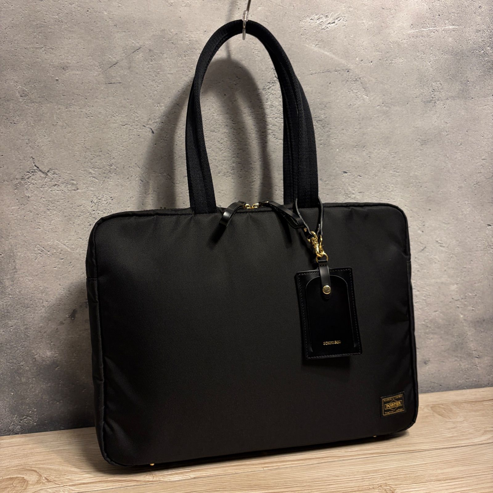 PORTER girl シアー トートバッグ ブラック ビジネス 通勤 PC収納 吉田カバン ポーター