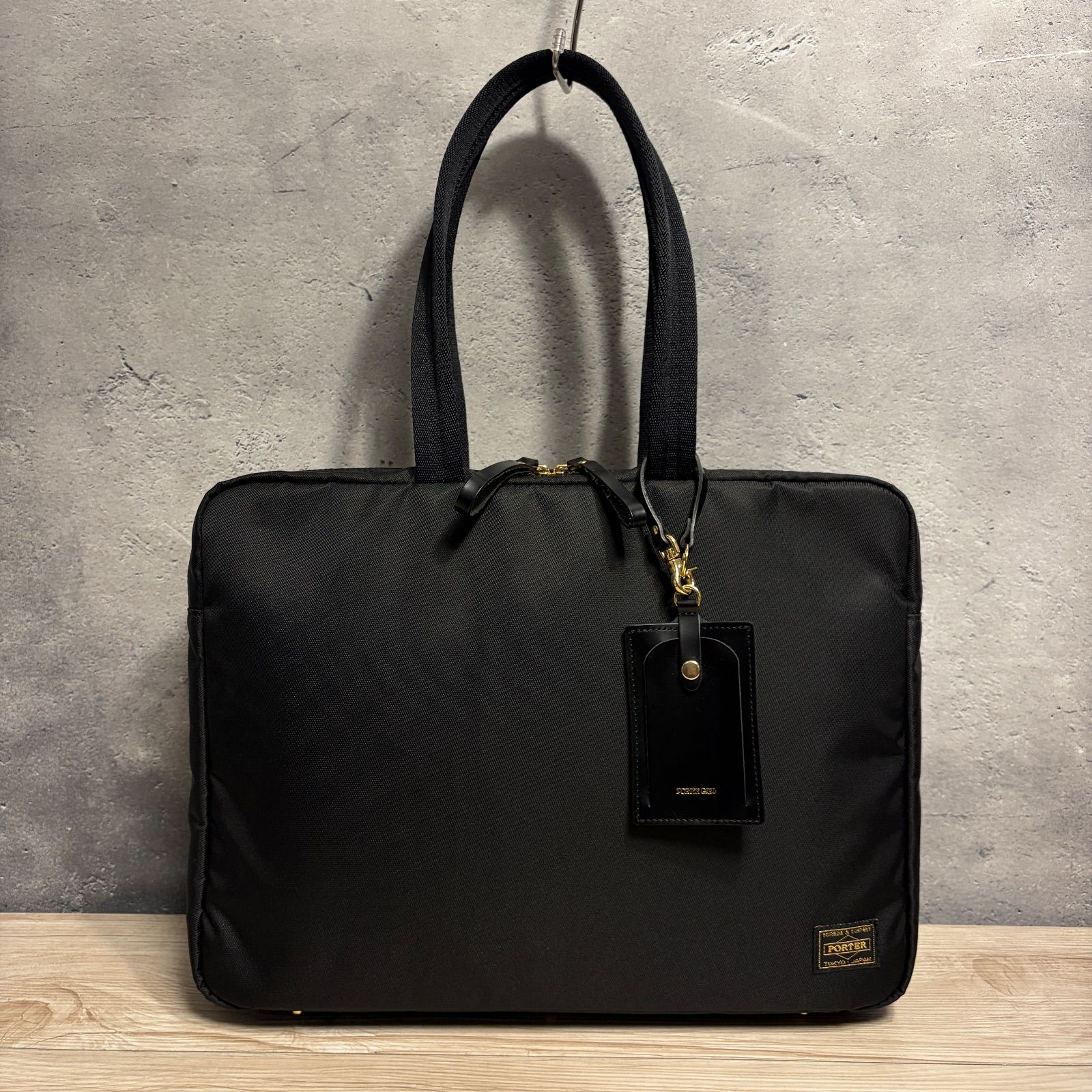 美品✨PORTER girl シア トートバッグ ブラック ビジネス 通勤 PC収納 