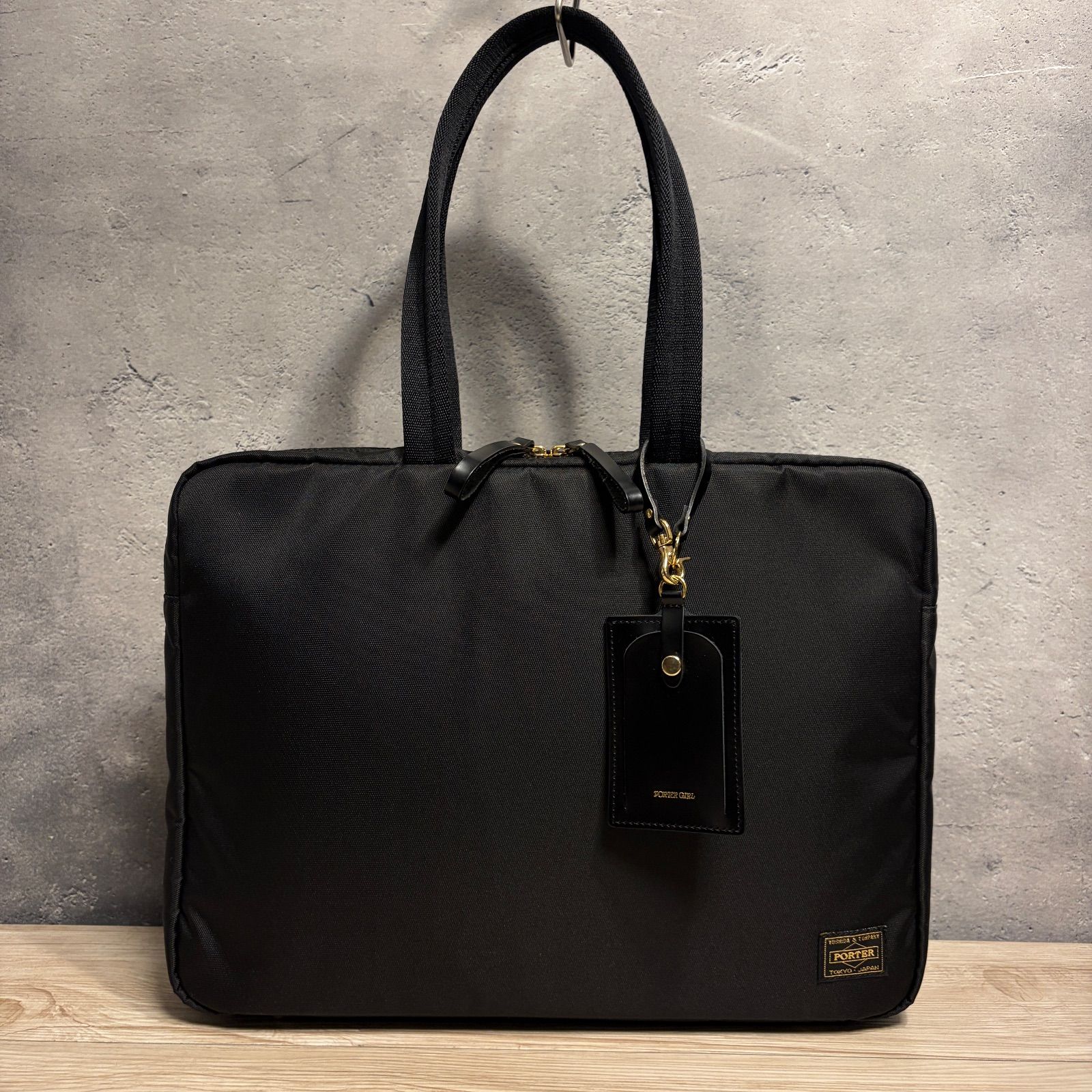 美品✨PORTER girl シア トートバッグ ブラック ビジネス 通勤 PC収納 