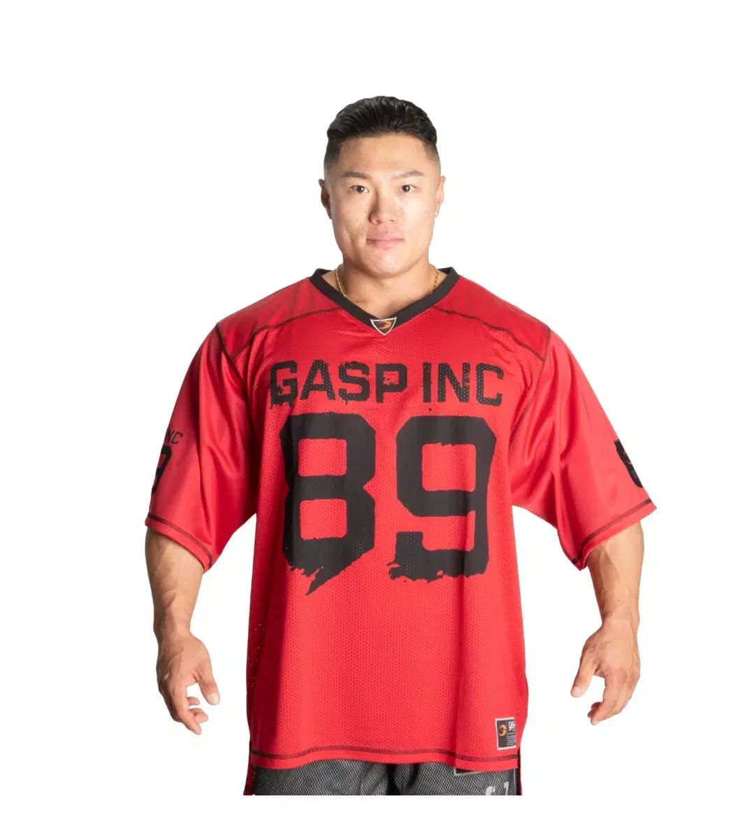 ガスプ フットボール Tシャツ レッド L ビニールも の