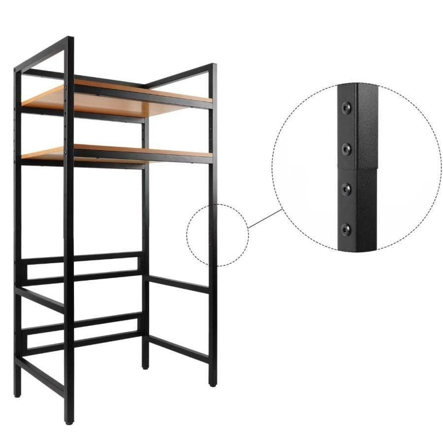 乾燥機ラック ランドリーラック 155cm×76× 53 （分離型 ブラック）2871