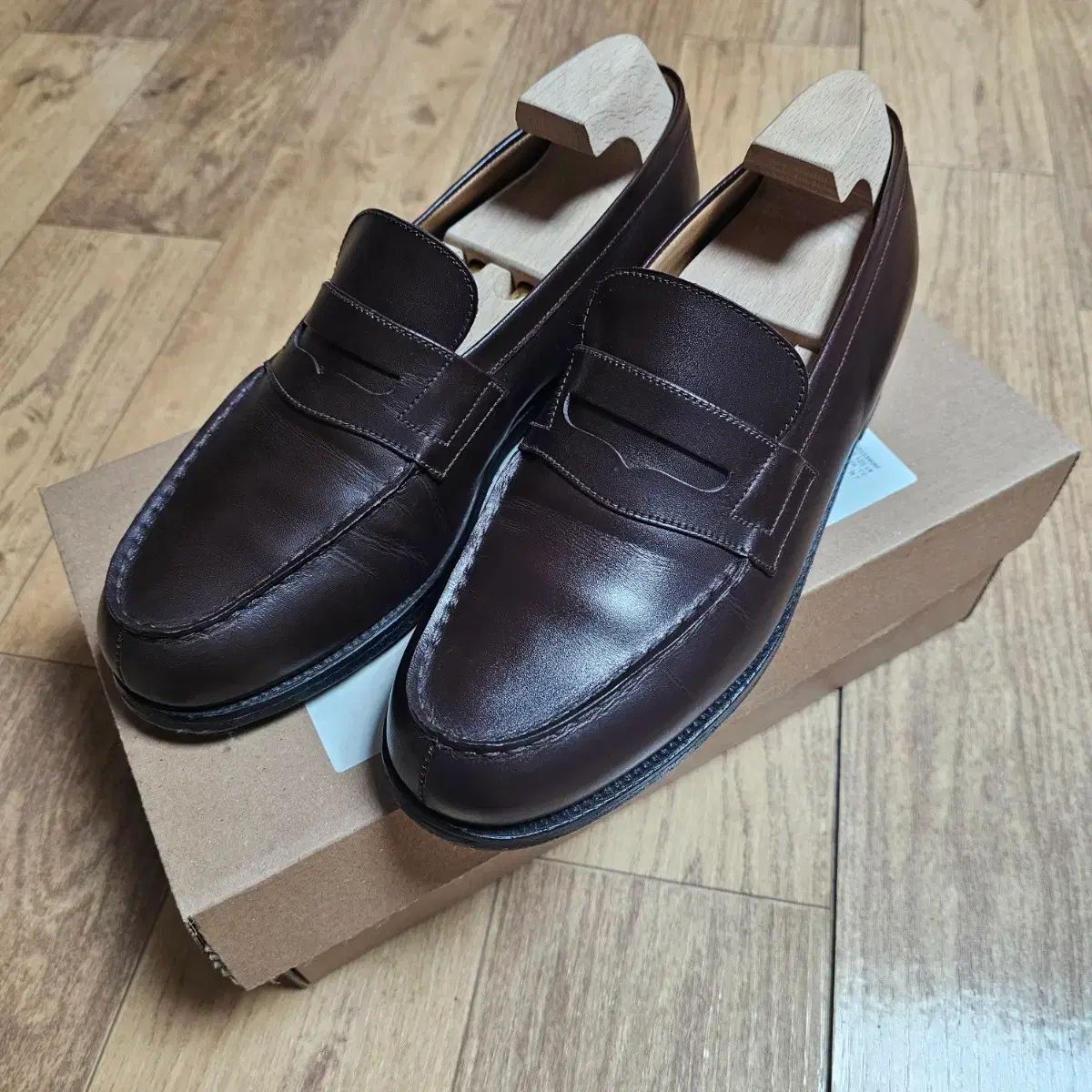 ジェイエムウエストン 180ローファー ダークブラウン 6 5 d