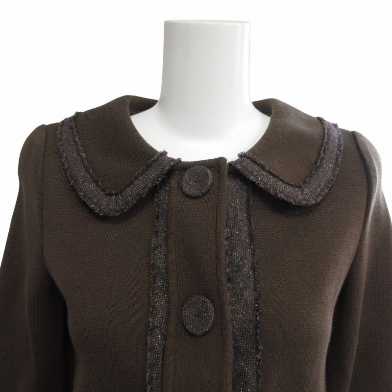 フォクシー ブティック FOXEY BOUTIQUE 美品 ニットジャケット シルク