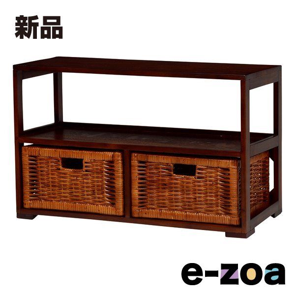 萩原 ハギハラ ランドリーラック 約 幅72.5×奥行27.5×高さ45.5 cm アジアンテイスト RN-1101 2519762