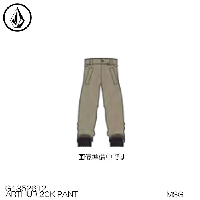 予約】ウェア パンツ VOLCOM ボルコム 25-26 ARTHUR 20K PANT モス