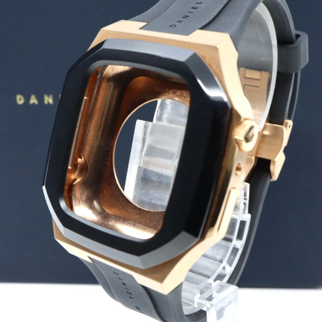 ダニエルウェリントン Daniel Wellington Apple Watchケース SWITCH 40 mm対応 ローズゴールド ブラック ラバーベルト アップルウォッチカバー メンズ レディース ユニセックス G