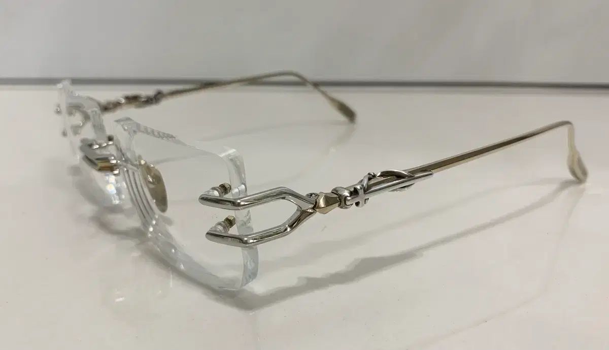  クロムハーツ ローディー シルバー-GOLD コンビ COLOR LORDIE フチなし メガネ サングラス 小物