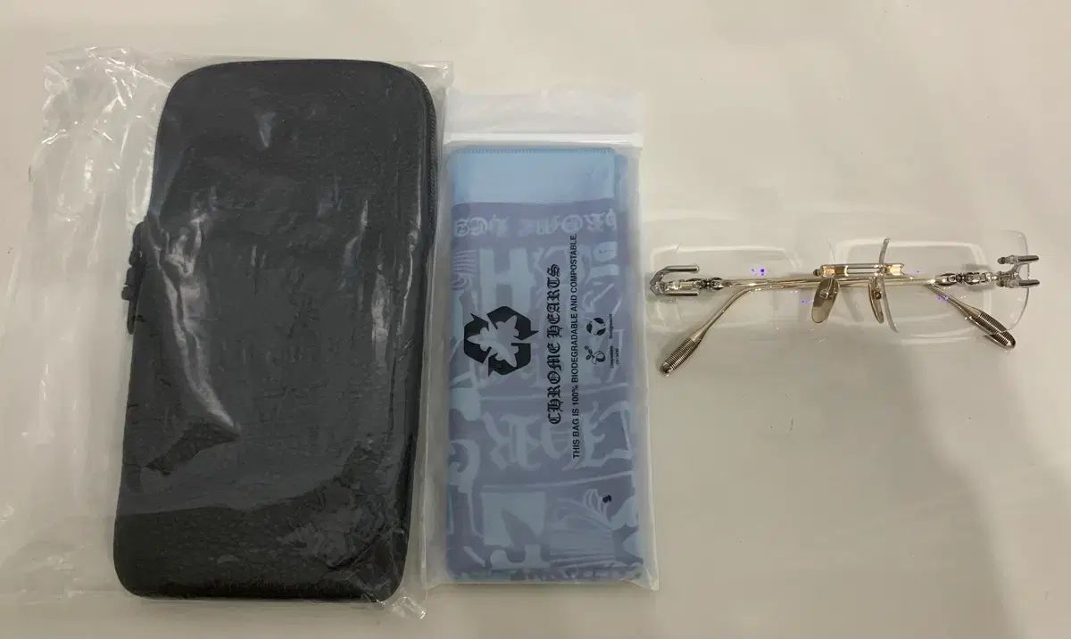 クロムハーツ ローディー シルバー-GOLD コンビ COLOR LORDIE フチなし メガネ