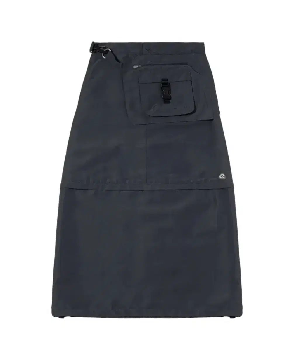 Suu ゴーイッセイ ミヤケ カーゴ スカート ブルー グレー