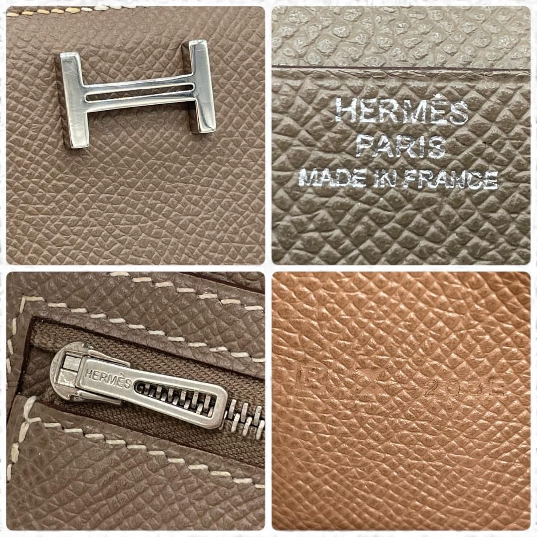 新品同様】エルメス HERMES 二つ折り長財布 ベアンスフレ ヴォー