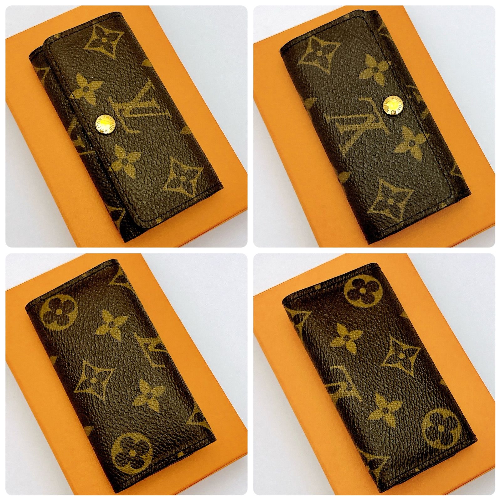 新品同様/ほぼ未使用　箱付き　LOUIS VUITTON キーケース　モノグラム ルイヴィトン LOUIS VUITTON キーケース 4連 ミュルティクレ