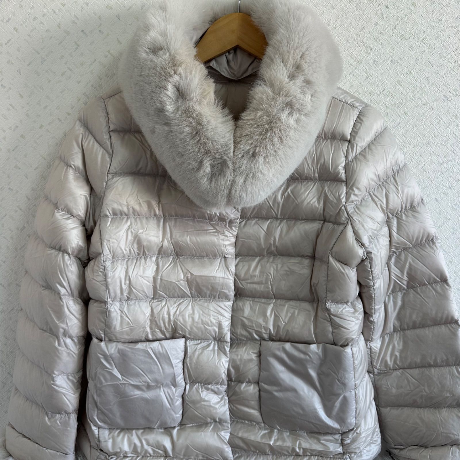 ZM1700 【美品】DoCLASSEドゥクラッセ ファー付きダウンジャケット 