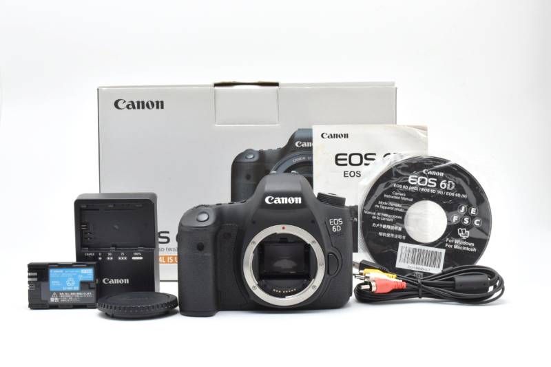 光学極上品 箱あり】Canon キャノン EOS 6D ボディ シャッター数6249枚